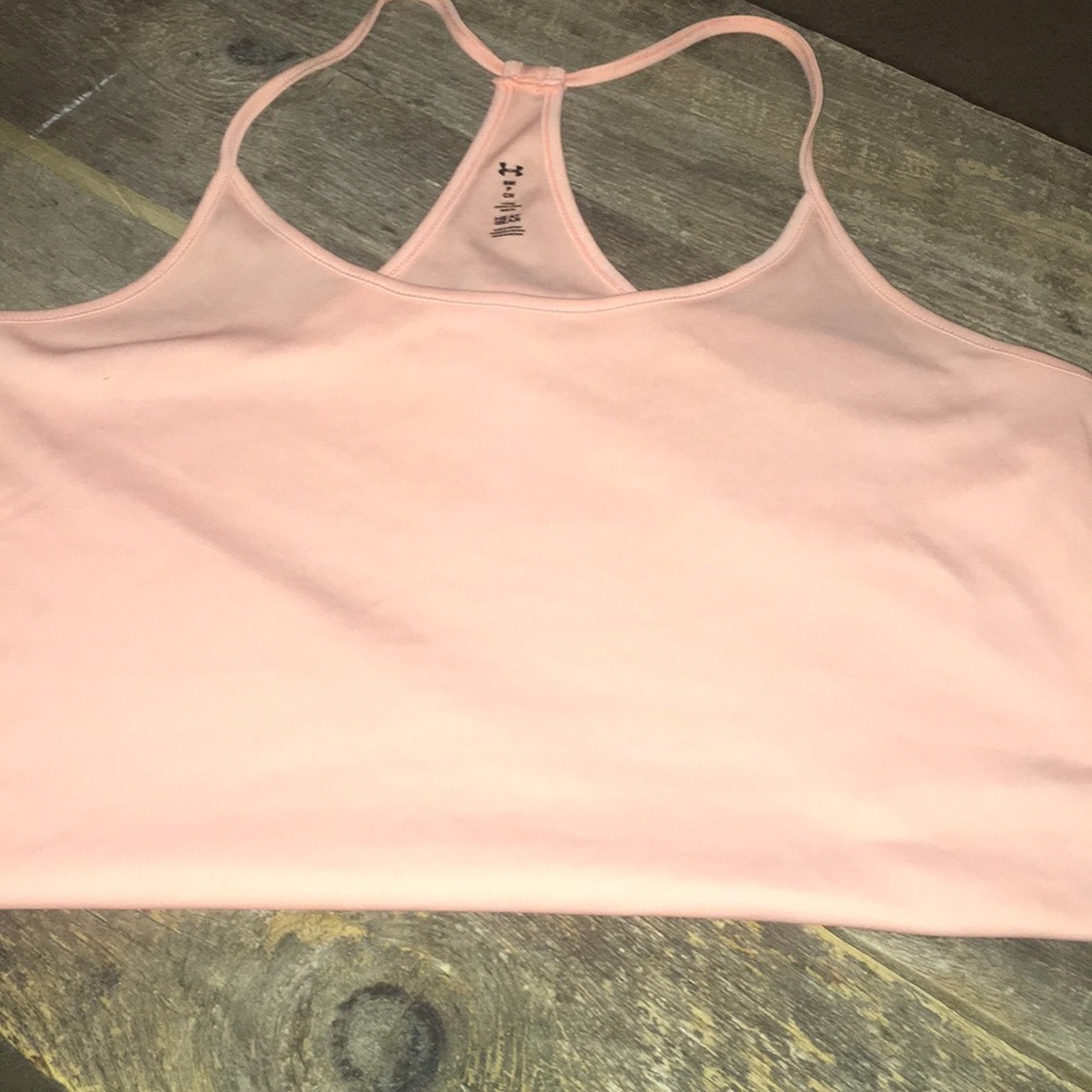 Peach under armor tank top